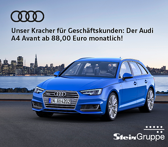 Unser Kracher für Geschäftskunden: Der Audi A4 Avant ab 88,- € monatlich!